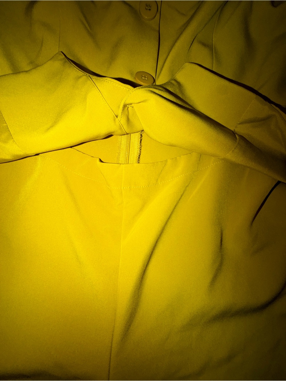 Fashion Nova Chartreuse Strapless Wide-Leg Jumpsuit - Picture 4 of 8